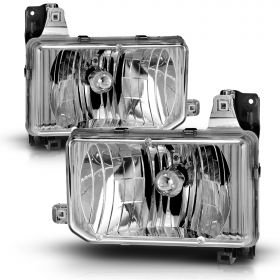 AmeriLite Replacement Headlights Set For Hardbody D21 - Passenger and Driver Side