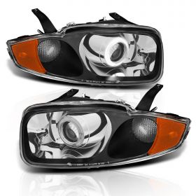 CHEVROLET CAVALIER 03-05 PROJECTOR H.L HALO CHROME CLEAR AMBER