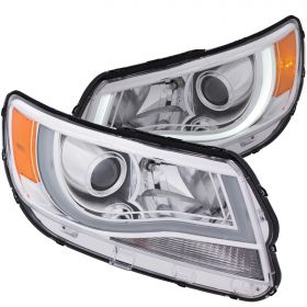 CHEVY COLORADO 15-17 PROJECTOR PLANK STYLE H.L. CHROME CLEAR AMBER