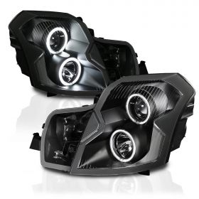 CADILLAC CTS 03-07. PROJECTOR H.L HALO BLACK CLEAR(CCFL)