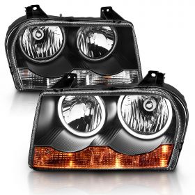 CHRYSLER 300 05-UP H.L HALO BLACK (CCFL)