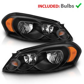CHEVY IMPALA 06-13 H.L BLACK AMBER
