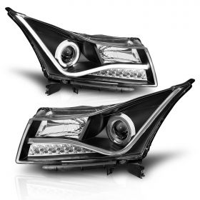 CHEVY CRUZE 2011 PROJECTOR H.L HALO BLACK CLEAR(CCFL BAR DESIGN)