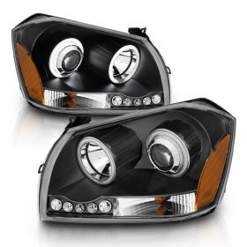 DODGE MAGNUM (2.7L/3.5L ENG) 05-07 PROJECTOR H.L BLACK CLEAR AMBER