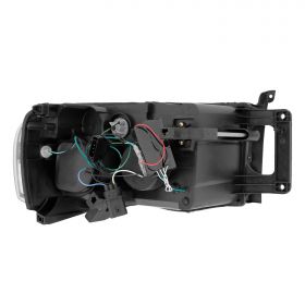 DODGE RAM 02-05 PROJECTOR H.L G2 W/O CCFL BAR HALO BLACK CLEAR AMBER (CCFL)