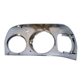 1996-2009 Freightliner Century Class Chrome Left+Right Side Headlights Bezels
