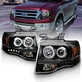 FORD EXPEDITION 07-08 PROJCTOR H.L BLACK CLEAR AMBER