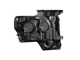 FORD F-150 09-13 PROJECTOR H.L HALO L.E.D BLACK AMBER (CCFL)