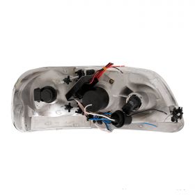 FORD F-150 97-04 (01-04:XL,XLT,LARIAT MODEL:W/O STX ,W/O HERITAGE EDITION) PROJECTOR H.L HALO L.E.D BLACK CLEAR AMBER(CCFL)