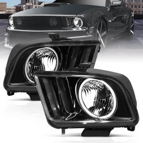 FORD MUSTANG 05-09 H.L HALO BLACK (CCFL)