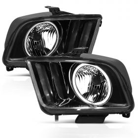 FORD MUSTANG 05-09 H.L HALO BLACK (CCFL)