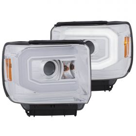 [DRL] 14-15 GMC Sierra 1500HD /15-16 2500Hd/3500HD Chrome Projector Headlight