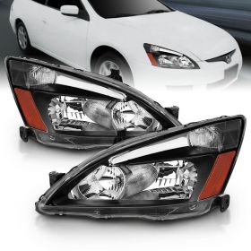 HONDA ACCORD 03-07 2D/4D, 05-07 HYBRID H.L BLACK AMBER