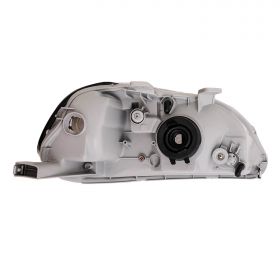 HONDA CIVIC 96-98 CRYSTAL H.L CHROME AMBER