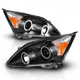 HONDA CR-V 07-08  PROJECTOR H.L HALO BLACK CLEAR AMBER(CCFL)