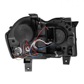 JEEP GRAND CHEROKEE 08-09 PROJECTOR H.L HALO BLACK CLEAR AMBER (CCFL)