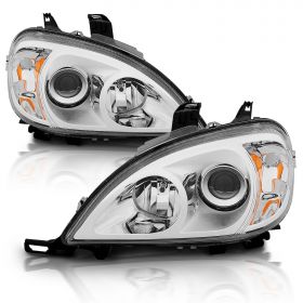 MBZ M CLASS 97-01 PROJECTOR H.L CHROME CLEAR AMBER
