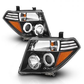 NISSASN FRONTIER/PATHFINDER 05-08 PROJCETOR H.L BLACK CLEAR AMBER  (Not fit V8)