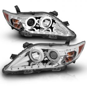 TOYOTA CAMRY 10-11 PROJCETOR H.L HALO CHROME CLEAR AMBER(CCFL)