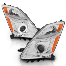 TOYOTA PRIUS 04-09 PROJECTOR HL HALO CHROME CLEAR AMBER (CCFL)