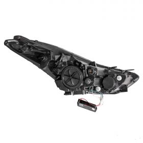 HYUNDAI ELANTRA 11-13 PROJECTOR H.L HALO CHROME CLEAR AMBER(CCFL)
