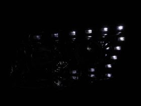 For 2007-2012 Hyundai Santa Fe Chrome Projector Headlights+6LED DRL