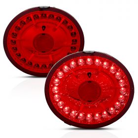 AmeriLite L.E.D Taillights All Red For Chevy Corvette / Covette Z06 - Passenger and Driver Side