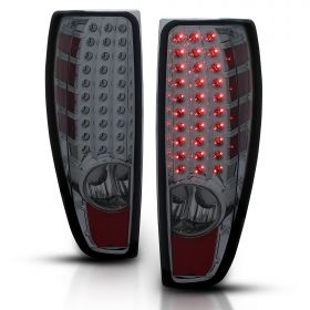 AmeriLite 2004-2012 Smoke Replacement LED Tail Lights Set For Chevy Colorado / GMC Canyon - Passenger and Driver Side
