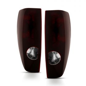 AmeriLite Midnight Red Replacement Brake Tail Lights Set for 04-12 Chevy Colorado/GMC Canyon - Passenger and Driver Side