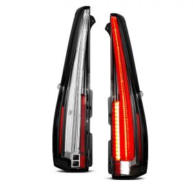 AmeriLite for 2007-2014 Chevy Suburban Tahoe | GMC Yukon [Full LED] Replacement Taillights Pair - Driver and Passenger Side
