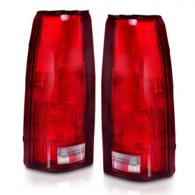 AmeriLite Red Replacement Tail Light Housing Set For Chevy GMC Full-Size Silverado, Sierra, Tahoe, Yukon