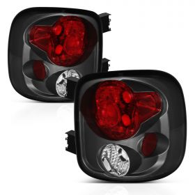 AmeriLite Smoke Replacement Brake Tail Lights For Chevy Silverado : GMC Sierra (Stepside Model Only) - Passenger and Driver Side