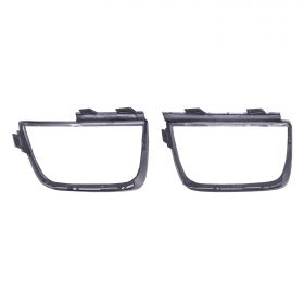 AmeriLite for 2010-2013 Chevy Camaro 4pcs Tail Light Matte Black Bezel Covers - Passenger and Driver Side