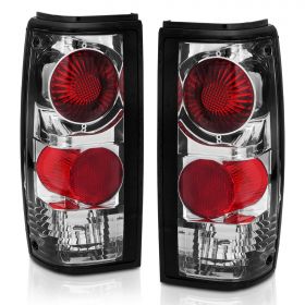 AmeriLite Chrome Replacement Brake Tail Lights For Chevy S-10 / GMC Sonoma - Passenger and Driver Side