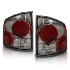 AmeriLite for 94-04 Chevy S-10 / GMC Sonoma / 96-00 Isuzu Hombre Smoke Replacement Brake Lamp Tail Lights Assembly Set - Passenger and Driver Side