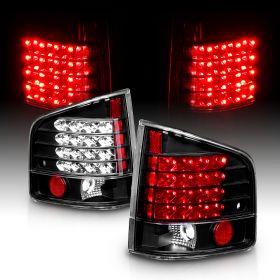 AmeriLite Black LED Replacement Brake Tail Lights Set For Chevy S-10 / G.M.C Sonoma - Passenger and Driver Side