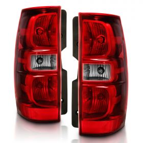 AmeriLite OE Style Replacement Brake Tail Lights Set for 2007-2014 Chevy Tahoe/Suburban - Driver and Passenger Side