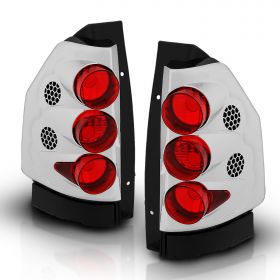 AmeriLite Chrome Euro Tail Lights For G.M.C Envoy - Passenger and Driver Side
