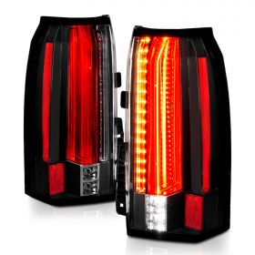 AmeriLite Black Intense LED Parking Light Bar LED Brake and Reverse Tail Lights For 2015-2018 GMC Yukon YukonXL SUV