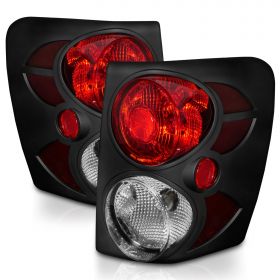 AmeriLite Black 3D Popout Replacement Brake Tail Lights Set (Bulb Included) For 99-04 Jeep Grand Cherokee - Passenger and Driver Side