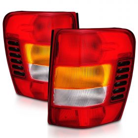 AmeriLite 1999-2004 Replacement Brake Tail Lights For Jeep Grand Cherokee - Passenger and Driver Side