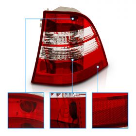 AmeriLite Taillights Red/Clear For Mercedes BenzM Class W163 - Passenger and Driver Side