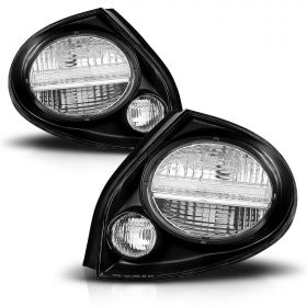 AmeriLite Taillights Black For Maxima - Passenger and Driver Side