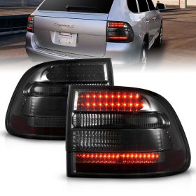 AmeriLite Smoke LED Tail Lights Pair For Porsche Cayenne SUV - Driver And Passenger Side