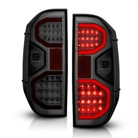 AmeriLite Smoke LED Parking Light Bar Brake Tail Lights Pair For 2014-2017 Toyota Tundra SR5 TRD SR