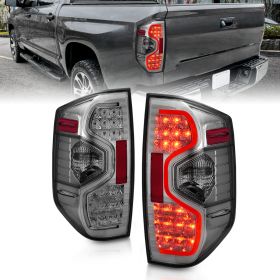 AmeriLite 2014-2021 Toyota Tundra SR5 TRD SR Pickup LED Smoke Rear Tail Lights 2016