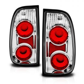 AmeriLite Chrome Replacement Brake Tail Lights For 00-04 Toyota Tundra STANDARD & ACCESS CAB - Passenger and Driver Side