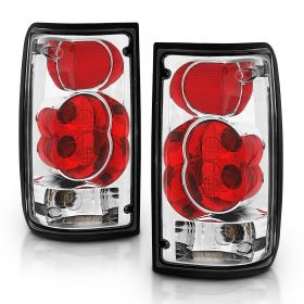 AmeriLite Chrome Replacment Tail Lights For 89-95 Toyota Pickup - Passenger and Driver Side