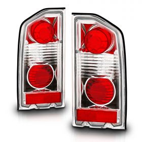 AmeriLite Chrome Replacement Brake Tail Lights Set For Suzuki Vitara - Passenger and Driver Side