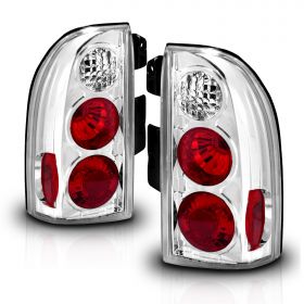 AmeriLite Chrome Replacement Brake Tail Lights Set For Suzuki Grand Vitara - Passenger and Driver Side